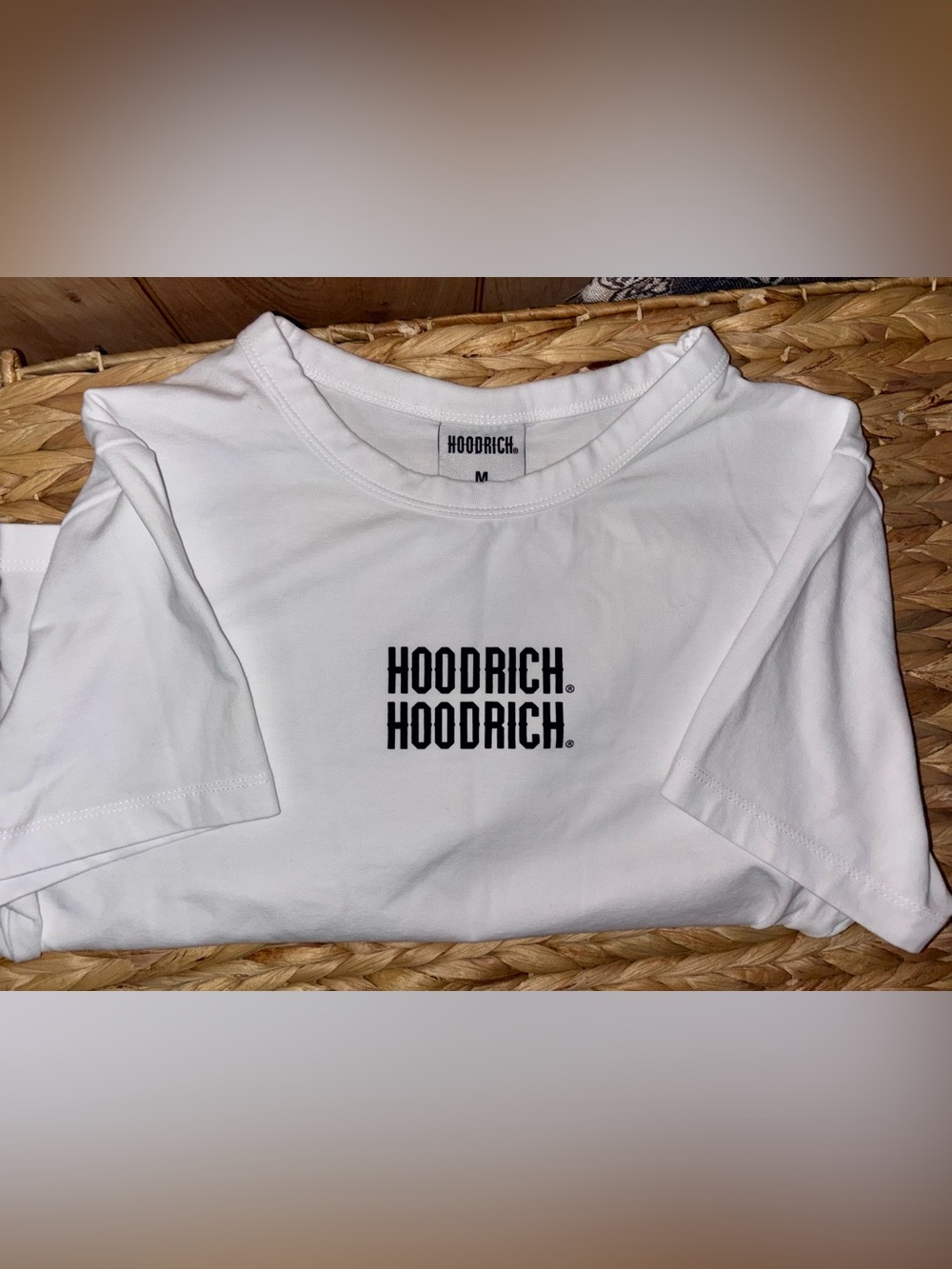 Hoodrich White Logo Crop Top